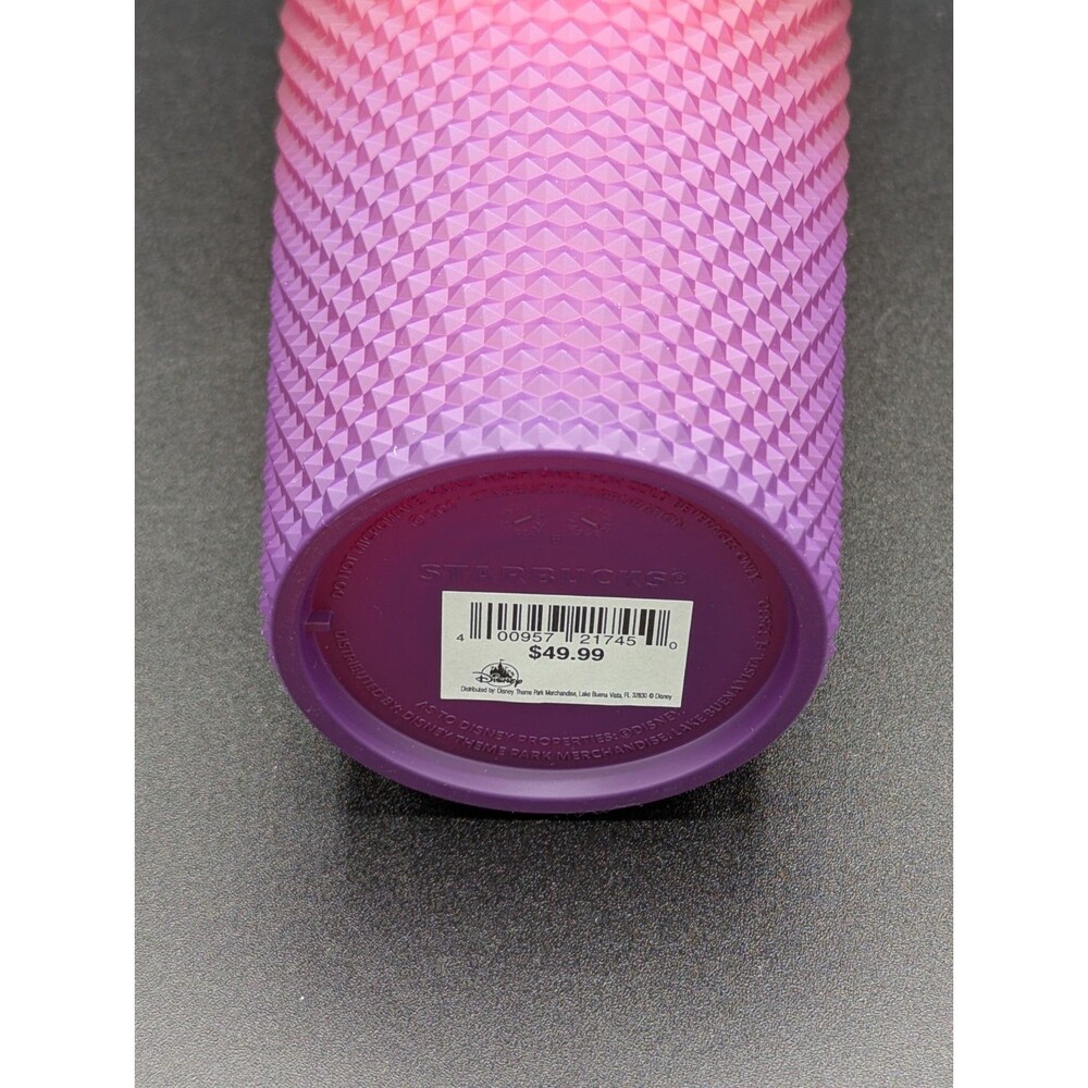 Starbucks Disney World Parks Cinderella Castle Red Purple Studded Tumbler New - Picture 7 of 7